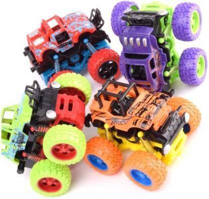 BMT 4WD 4*4 Tough Monster Truck Toys Set Friction Powered Cars