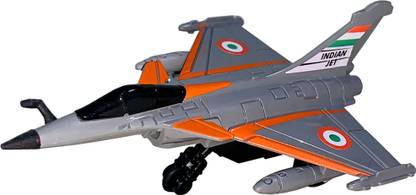 Miniature Mart Kids Press & Go Rafale Fighter Jet Plane Toys For Boys | Small Size Toy