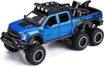 Akvanar 1:24 Ford Raptor F150 Alloy Die cast Light&Sound Car Pickup Truck Pull Back pc 1