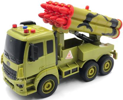 KJEE MISSILE LAUNCHER TOY WITH LIGHT AND SOUND FUNCTION TRUCK.