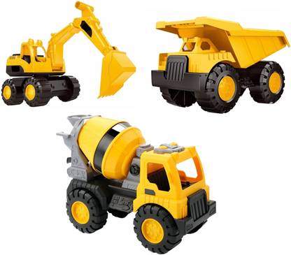 Globular Cement Mixture Excavator Dumper Engineering Construction Vehicle Truck Toys