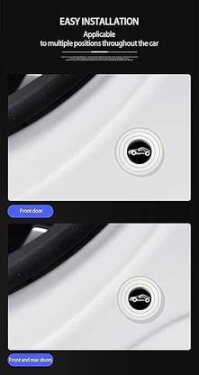 KGN BEAUTY (White) Car Door Shock Absorber Door Protection Sticker,Buffer Cushion Shock Absorber