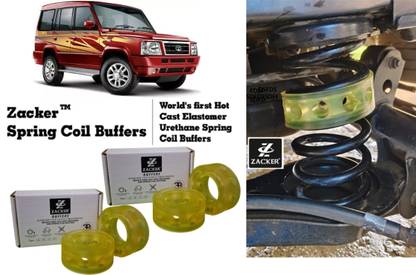 Zacker for Tata Sumo, all 4 Suspension Coil Spring Buffer, Shock Absorber