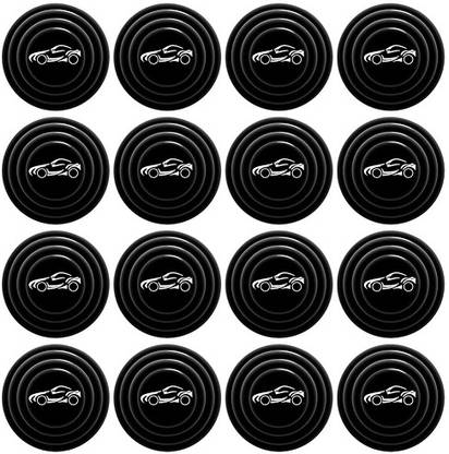 AFFITUDE AUTO (Black-Car Logo) 8Pcs Universal Car Door Shock Absorber Shock Absorber