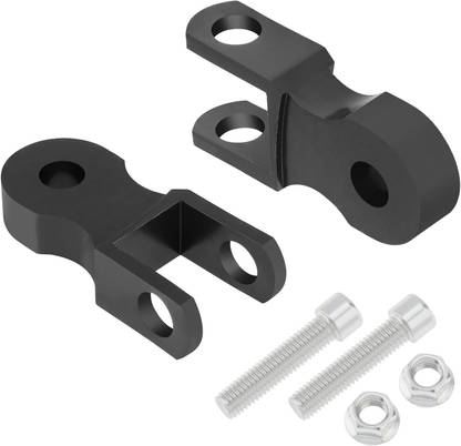 carempire Motorcycle Rear Shock Riser Height Extension Shock Absorber With Screws (Black) Shock Absorber