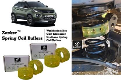 Zacker for Tata Nexon, all 4 Suspension Coil Spring Buffer, Shock Absorber