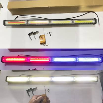 Auto 24INCH 4COB White RED Blue LED COB with Remote Flashing Mode Led Light 12V 40w Car Flywheel
