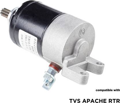 GEO Self Starter Motor Assembly for Motorcycle TVS APACHE RTR Vehicle Starter Motor