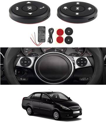 AYW 10 Buttons Wireless Steering Wheel Controller For Manza Tata 2009 Vehicle Steering Wheel For Cars