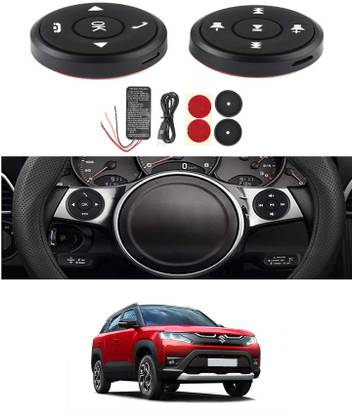 AYW 10 Buttons Wireless Steering Wheel Controller For Brezza Maruti 2023 Vehicle Steering Wheel For Cars