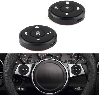 MATIES Multi-Function Rechargeable Wireless Steering Control Button Universal 1 Vehicle Steering Wheel For Cars