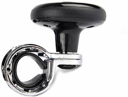 ACE Black Car Steering Knob & Puzzle For All Cars Vehicle Steering Wheel For Buses, Cars, Heavy Vehicles