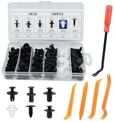 Obdking Car Buckle Combination Set – Auto Fastener Clips, Rivets & Trim Removal Tools Vehicle Tool Kit