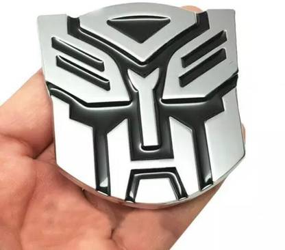 Auto MT Transformer Logo 7.2 x 7cm Car Metal Emblem 3D Badge Sport Sticker Vehicle Tool Kit