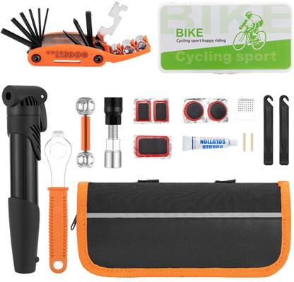 Verilux Bicycle Repair Kit Portable Tools Travel Essentials Vehicle Tool Kit