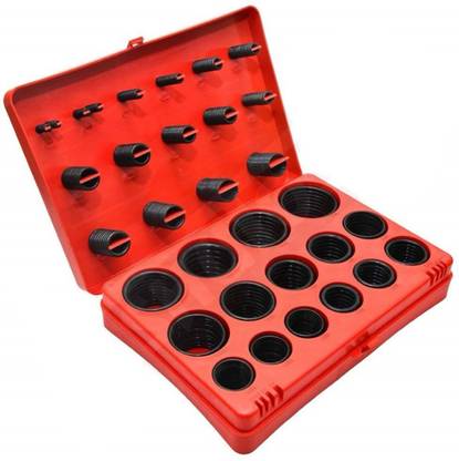 EPITECH MART Truck Air Conditioning O-Ring Gasket Kit Set, 347 Piece Vehicle Camshaft Seal Vehicle Tool Kit