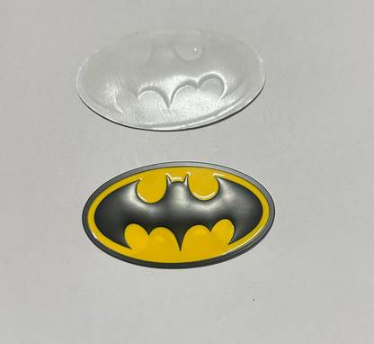 Auto MT BLACK YELLOW BATMAN 3D STICKER LOGO 8.8 x 5 cm EMBLEM BADGE STICKER METAL CAR Vehicle Tool Kit