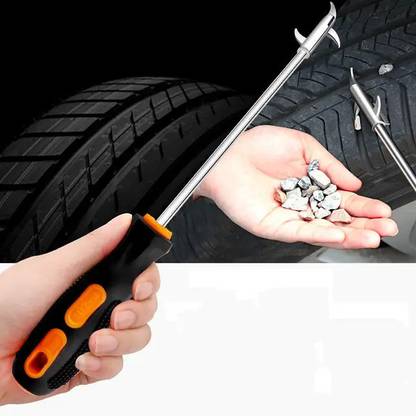 AirSoft Tyre Cleaning Tool Wheel Tread Slot Stone Gravel Remover For Car Motor Bike Tire Vehicle Tool Kit
