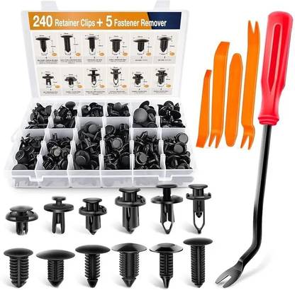 Obdking Panel Clip Fastener Kit – Car Trim Rivets for Bumper, Fender, Door Panel Repairs Vehicle Tool Kit