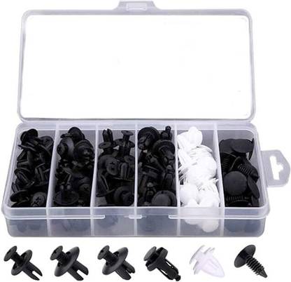 Nasmodo car bumper clip Trim Fender Plastic Push Pin for car screw retainer clip(100pcs) Vehicle Tool Kit