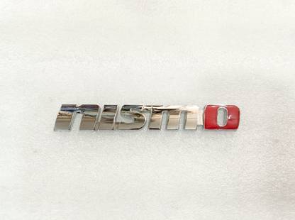 GOYAL MOTORS 3D METAL NISMO LOGO STICKER FOR CAR | CHROME - RED COLOUR Vehicle Tool Kit