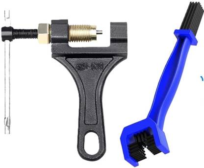 AASONS 1 Chain Cleaning Brush 1 Chain Link Remover Cutter For Motorcycle Vehicle Tool Kit