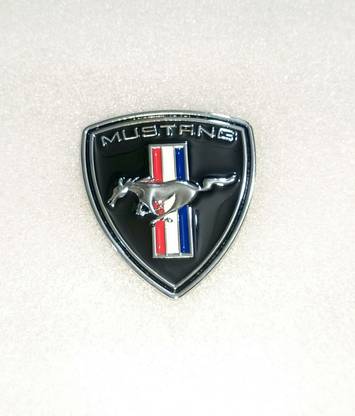 GOYAL MOTORS 3D Metal MUSTANG Logo Badge Sticker for car HORSE STICKER| CHROME-RED COLOUR Vehicle Tool Kit