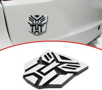 Auto MT Transformer Logo 7.2 x 7cm Car Metal Logo Emblem 3D Badge Sport Sticker Vehicle Tool Kit