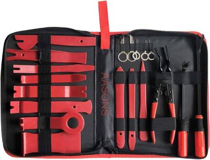 AASONS 19Pcs Trim Removal Tool Pry Tool Set with Storage Bag Vehicle Tool Kit