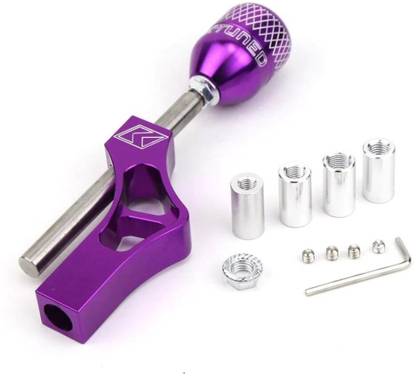 Auto MT PURPLE JDM Gear Shift Knob + Height Lever Extension Gear Shifter Extender Kit Vehicle Tool Kit