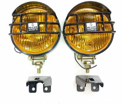 GOYAL MOTORS MARUTI GYPSY YELLOW GRILL FOG LIGHT WITH BULB AND WINDSHIELD SINGLE ROW BRACKET Vehicle Tool Kit