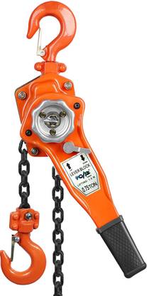 VOLTZ 0.75 Ton Rachet Lever Hoist 3/4Ton Chain Block Lever Hoist 1.5mtr/5ft Front and Rear Mount Towing Hook
