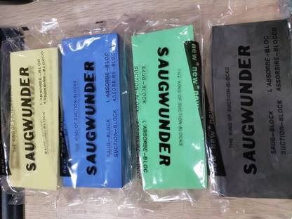 SoftSwiss Magic Sponge, for Multipurpose Cleaning, Car, Kitchen, Windows, Floor, Desk, Large Size, Pack of 3, Multi Colors Sponge Wipe, Scrub Sponge