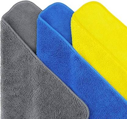 Twinish Pack of 3- Kitchen Napkins (Microfiber towel) Multicolor Cloth Napkins