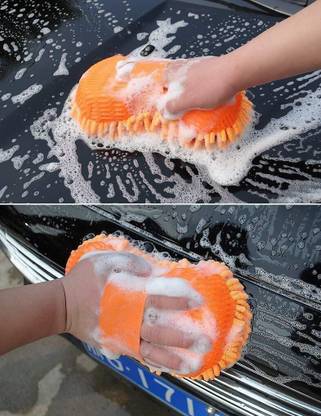 QNJL Microfiber Vehicle Washing  Sponge