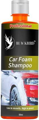 BLACKBIRD Concentrated Car and Bike Foam Shampoo 500ml (Makes upto 100Ltr for use!) Car Washing Liquid