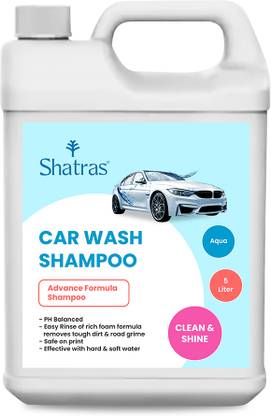Shatras Car Wash Liquid Shampoo,high Foaming Car Washer Liquid, Best Foaming Car Washing Liquid