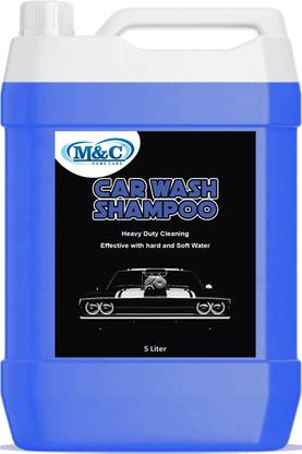 M&C Shampoo , PH Neutral Formula For Spot Free Cleaning With Extra Foam Booster. Car Washing Liquid