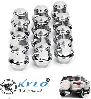 KYLO Wheel Nut suitable for Ford Ecosport and Fiesta (Set of 12 Pcs) Wheel Studs