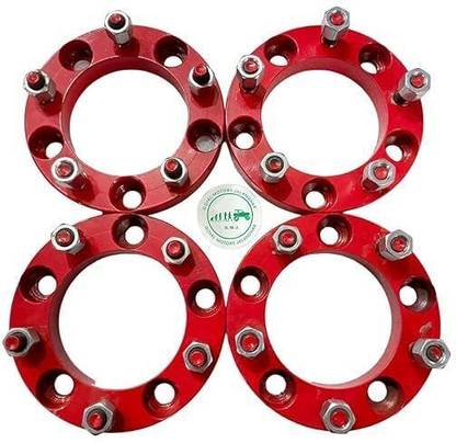 GOYAL MOTORS Metal CNC Spacer (Thar Crde, Bolero 160Pcd 1 Inch Spacer) Wheel Studs