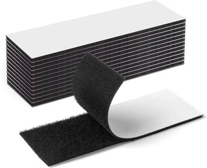 Wild Accessories Adhesive Hook & Loop Strips, Sticky Back Fasteners for Mounting, Hanging Items.. Stick-on Velcro