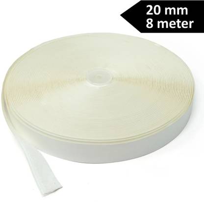 Ameo Nylon Self Adhesive Hook And Loop Tape (5M Hook + 5M Loop ) Mounting Tape Sew-on Velcro