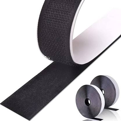 Honch Hook & Loop Tape,Self Adhesive Heavy Duty Hook Loop Strip Mounting Tape25Mx50MM Stick-on Velcro