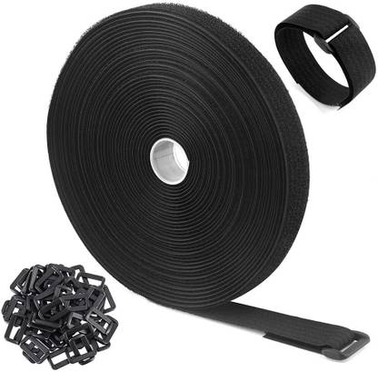 Xroncinz Multipurpose Hook And Loop Straps Size 5M 25 Buckle Stick-on Velcro