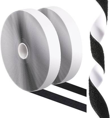 TAPAHPRIYAY 1 inchx16 Foot Hook and Loop Strip Roll Mounting Tape for Home Office School Car Stick-on Velcro