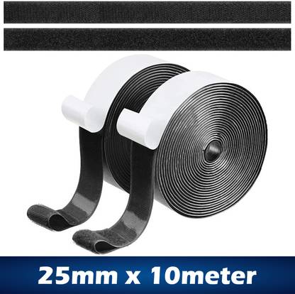Wild Accessories Self-Adhesive Hook and Loop Tape Roll, Perfect for DIY Home, Office, School more Stick-on Velcro