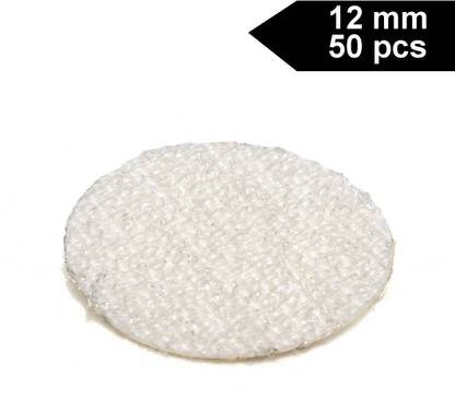 Ameo SELF Adhesive Circular Hook LOOP (12mm x 50 pcs) | Round Stick-on Velcro