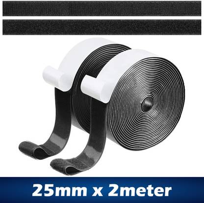 Wild Accessories Self-Adhesive Hook and Loop Velcro Tape for Home, Office, Pictures, Schools Etc. Stick-on Velcro