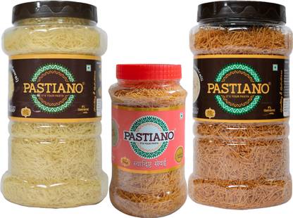 PASTIANO Roasted  &  (Sewai)- Pack of 3- 500 gms X2 + 250 gms X1 Vermicelli 1.25 kg