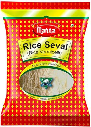 Manna Rice Sevai - 500g | Non Sticky Rice  | Rice Sevai Noodles  Vermicelli 500 g
